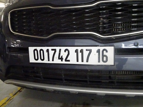 algeria license plate