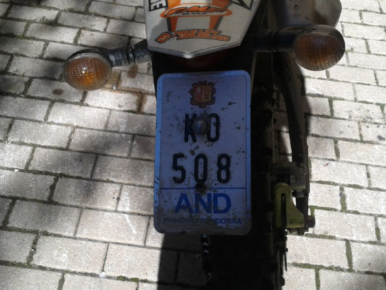 andorra license plate