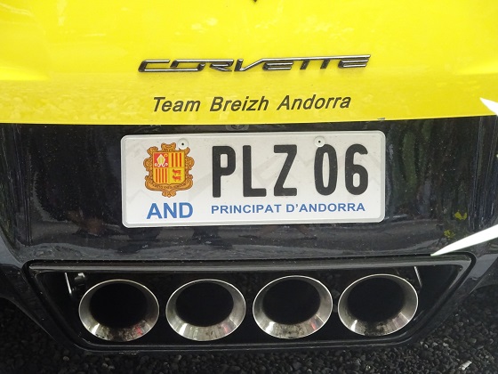 andorra license plate