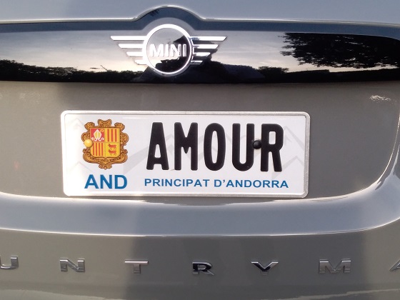 andorra license plate