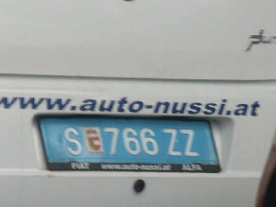 austria licence plate