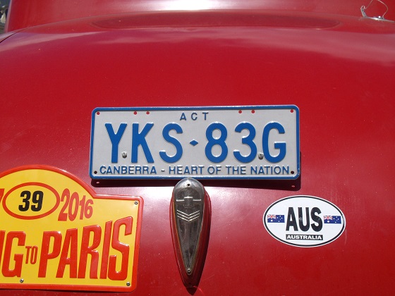 australia australian capital territory license plate