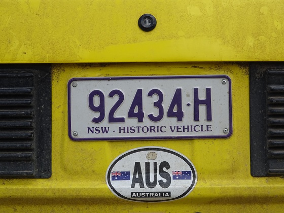 australia new south wales license plate