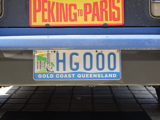 australia queensland license plate