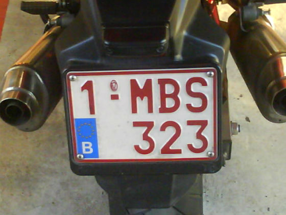 belgium licence plate