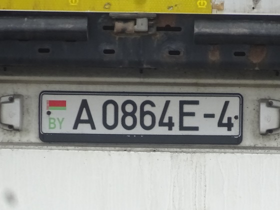 belarus license plate