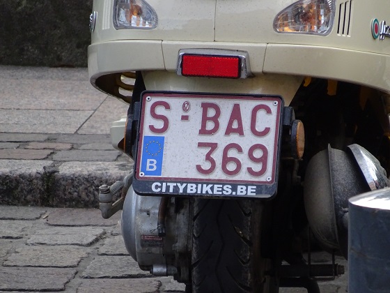 belgium license plate