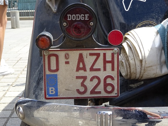 belgium license plate