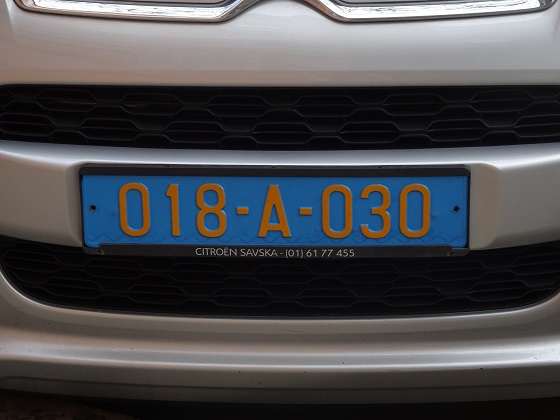 croatia license plate