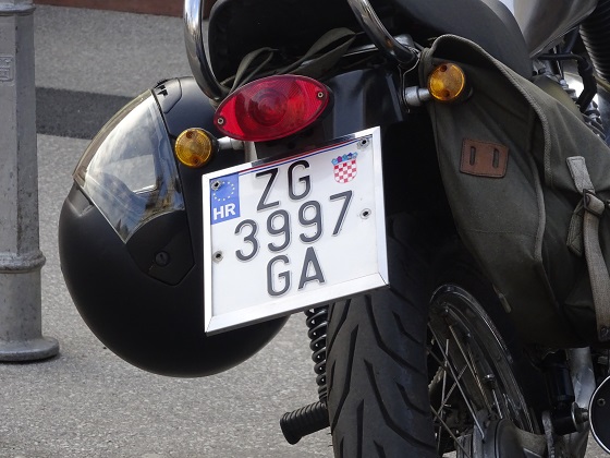 croatia license plate