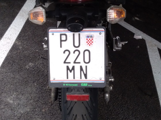 croatia license plate