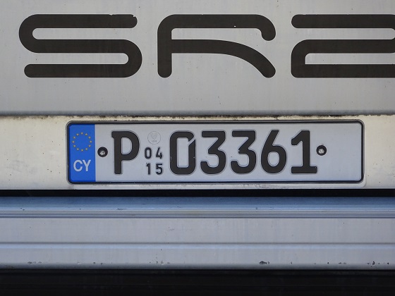 cyprus license plate