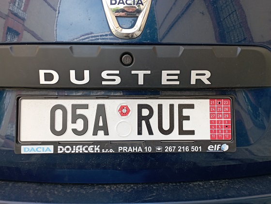 czechia license plate