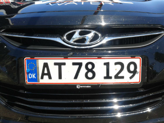 denmark license plate