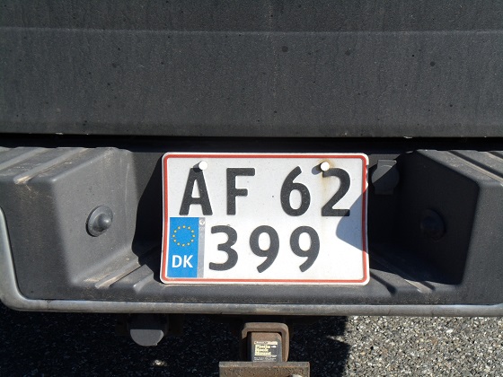 denmark license plate