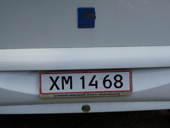 denmark license plate