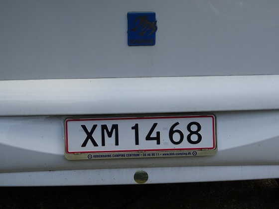 denmark license plate