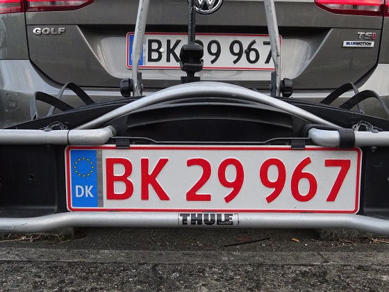 denmark license plate