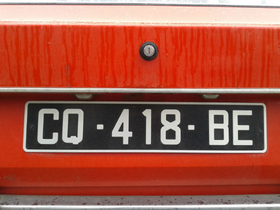 france licence plate