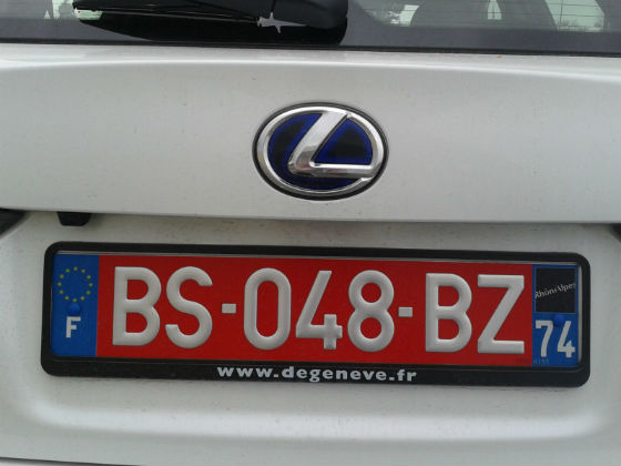 france licence plate