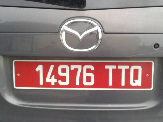 france licence plate