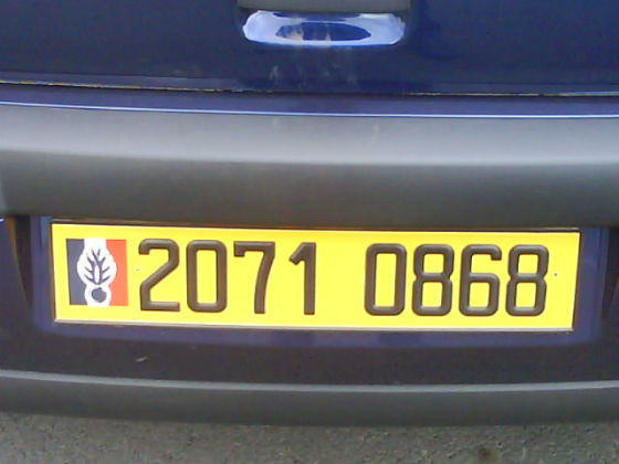 france licence plate