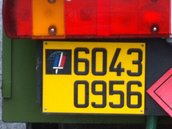 france licence plate