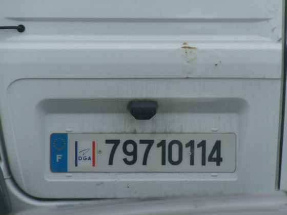 france licence plate