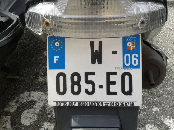 france licence plate