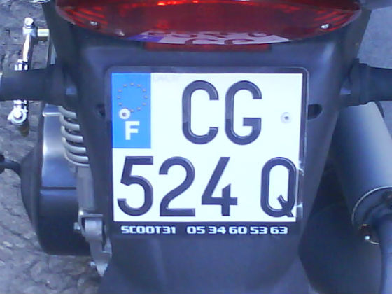 france licence plate