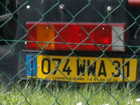 france licence plate