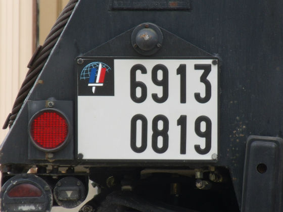 france license plate