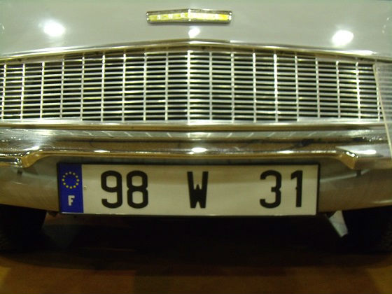 france license plate