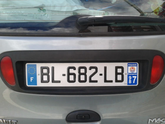 france license plate
