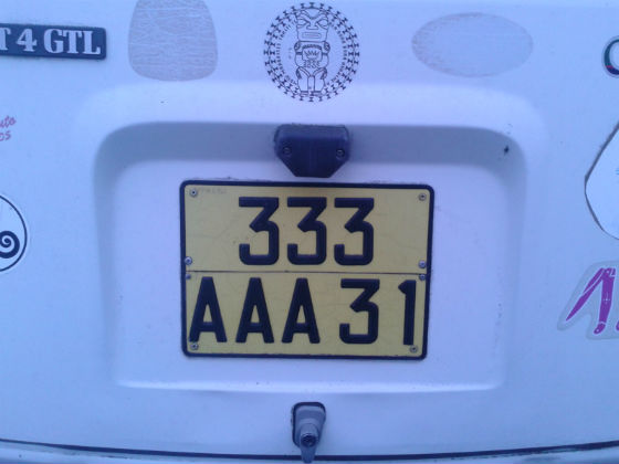 france license plate