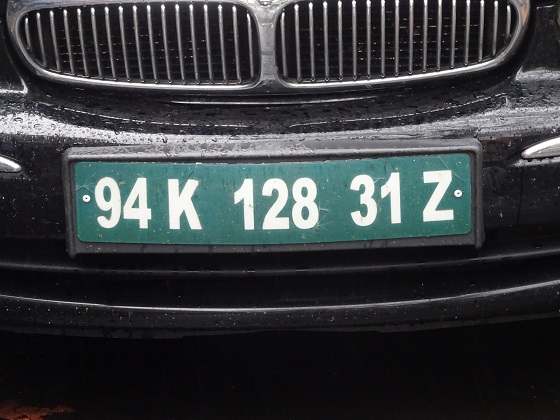 france license plate