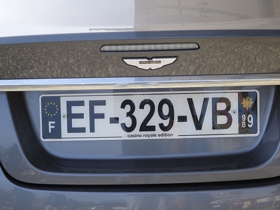 france license plate