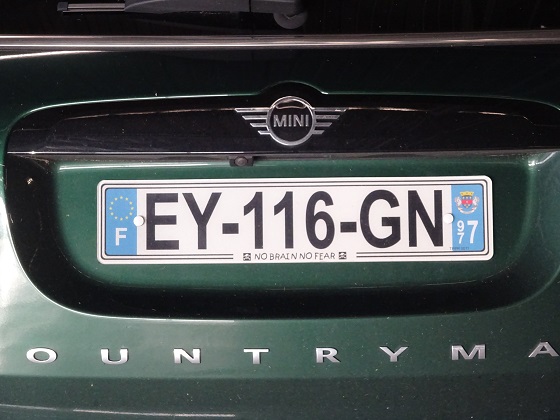 france license plate