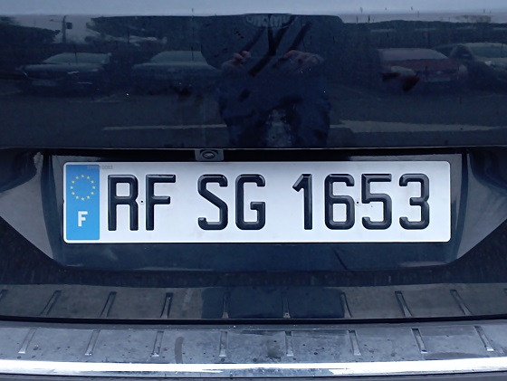 france license plate