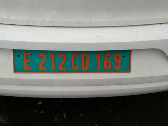 france license plate