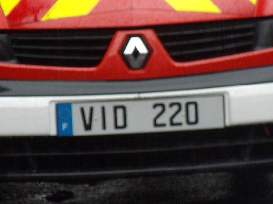 france license plate