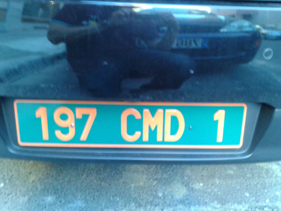 france license plate