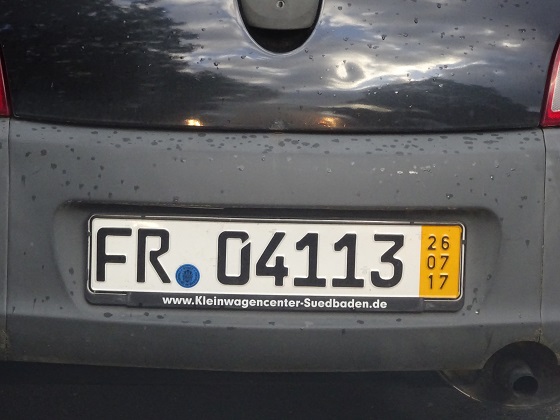 germany license plate