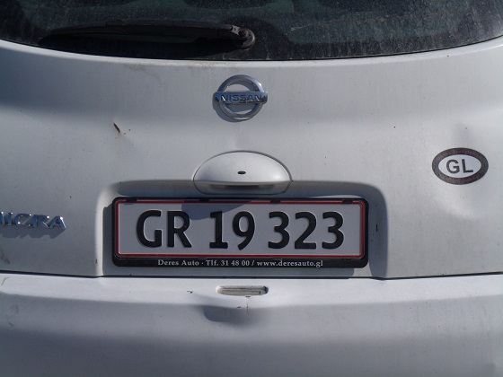 greenland license plate