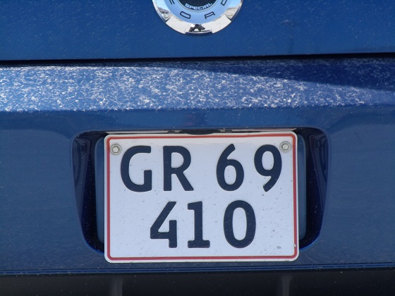 greenland license plate