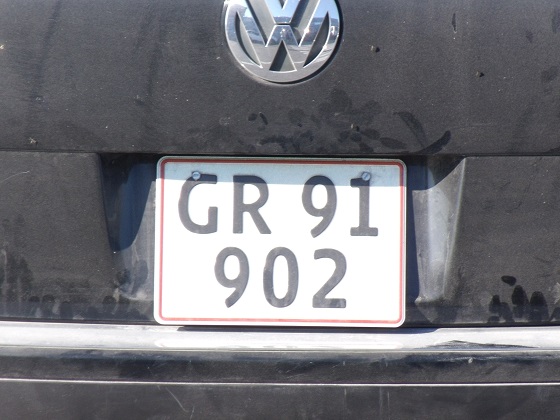 greenland license plate