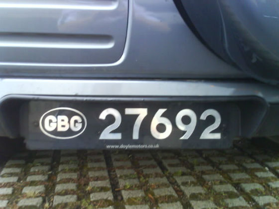 guernsey licence plate