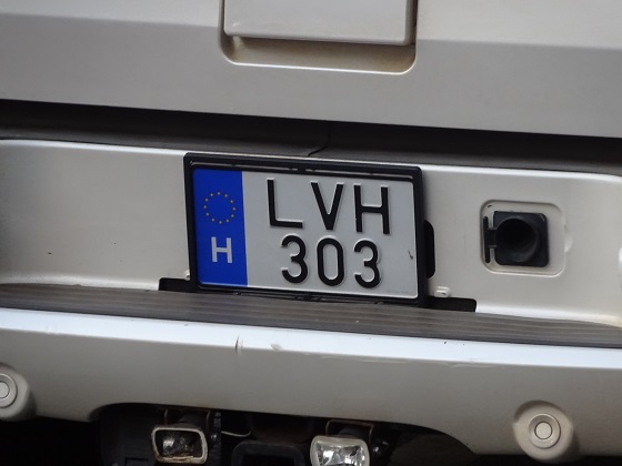 hungary license plate