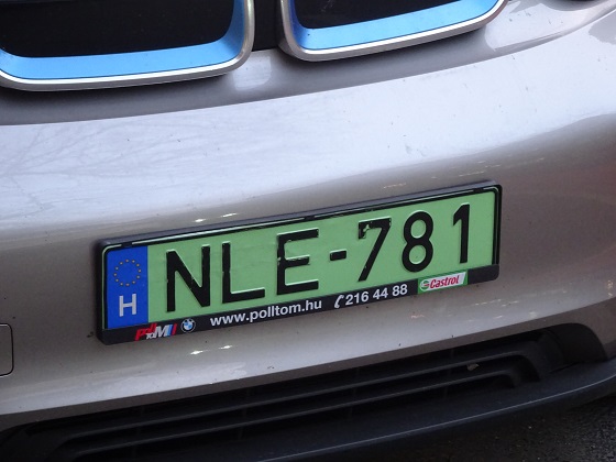 hungary license plate