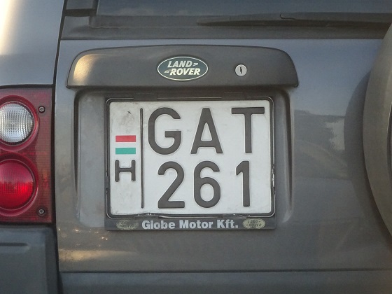 hungary license plate